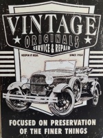 kartonnen_deco_bordje_vintage_car