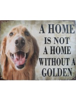 metalen_wandbord_afbeelding_hond_en_tekst_a_homeis_not_a_home_without_a_golden