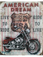metalen_wandbord_motor_tekst_american_dream_ride_to_live