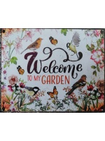 metalen_wandbord_tekst_welcome_to_my_garden