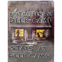 metalen_wandbord_deer_camp