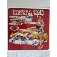 metalen_wandbord_gele_auto_rent_a_car