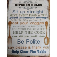 metalen_wandbord_kitchen_rules