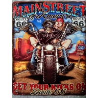 metalen_wandbord_tekst_get_your_kicks_america_main_street_route_66_