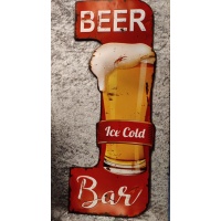 metalen_wandbord_vorm_laars_tekst_ice_cold_beer_bar